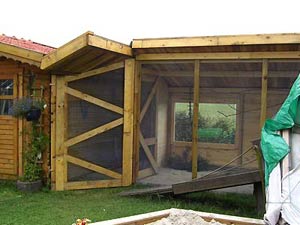 Eingang, Schleuse und Schutzraum.