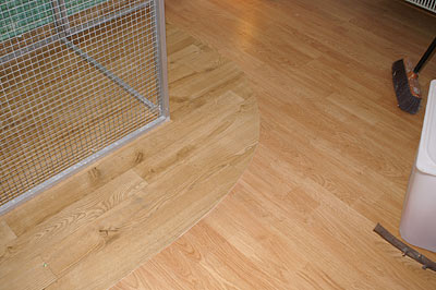 PVC zum Schutz ber dem Laminat